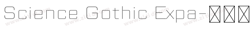 Science Gothic Expa字体转换